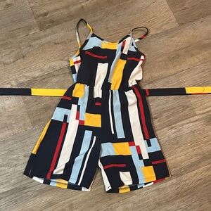 Colorful Geometric Kids One Piece